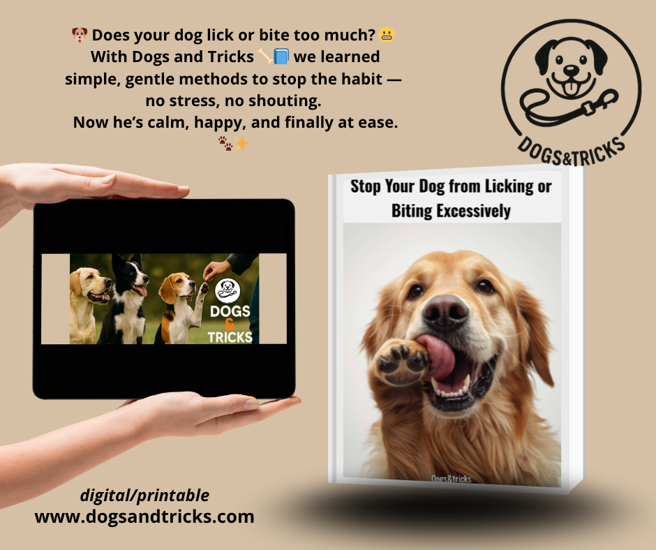 Stop your dog from licking or biting excessively