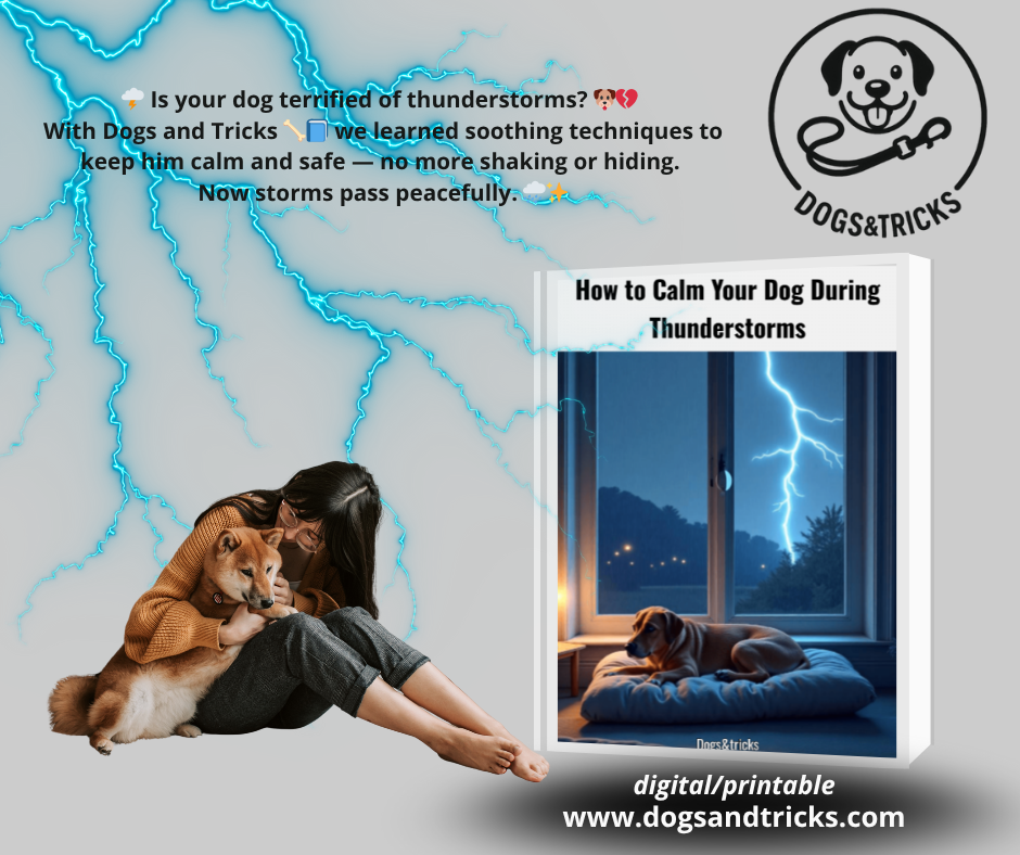 How to calm your dog during thunderstorms